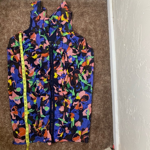 Multi Colored Floral Ruffle  Dress - Picture 4 of 4